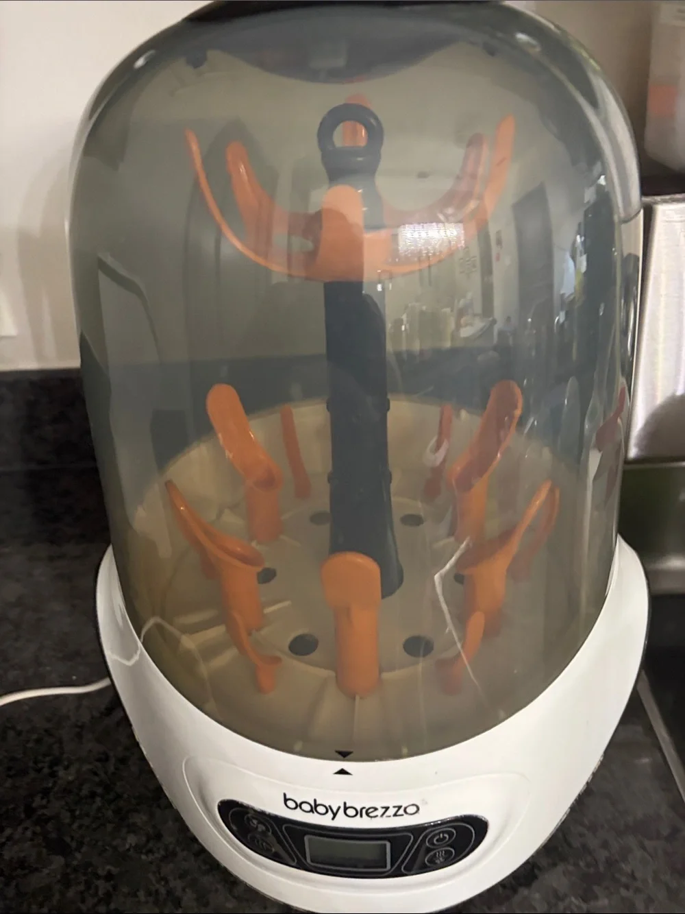 Baby Brezza Orange & White Electric Bottle Sterilizer